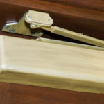 Interior door closer close up